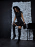 MINI dress "MIORICA" - BLACK